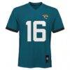 Trevor Lawrence Jacksonville Jaguars Preschool Replica Player Jersey - Teal - Side View