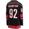 Evgeny Kuznetsov Carolina Hurricanes Fashion7 Women's Home Breakaway Jersey - Black - Detail View