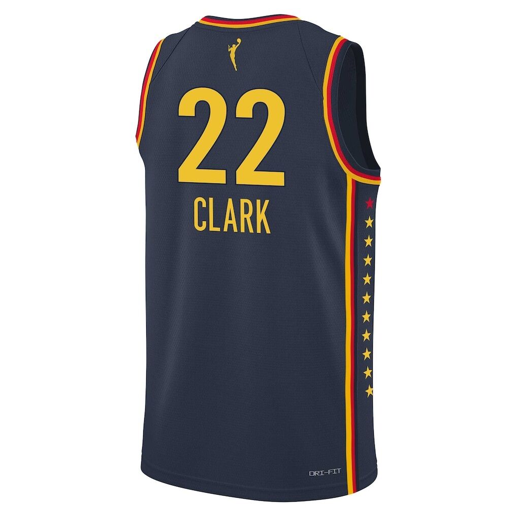 Caitlin Clark Indiana Fever Nike Youth 2024 WNBA Draft Explorer Edition Victory Player Jersey