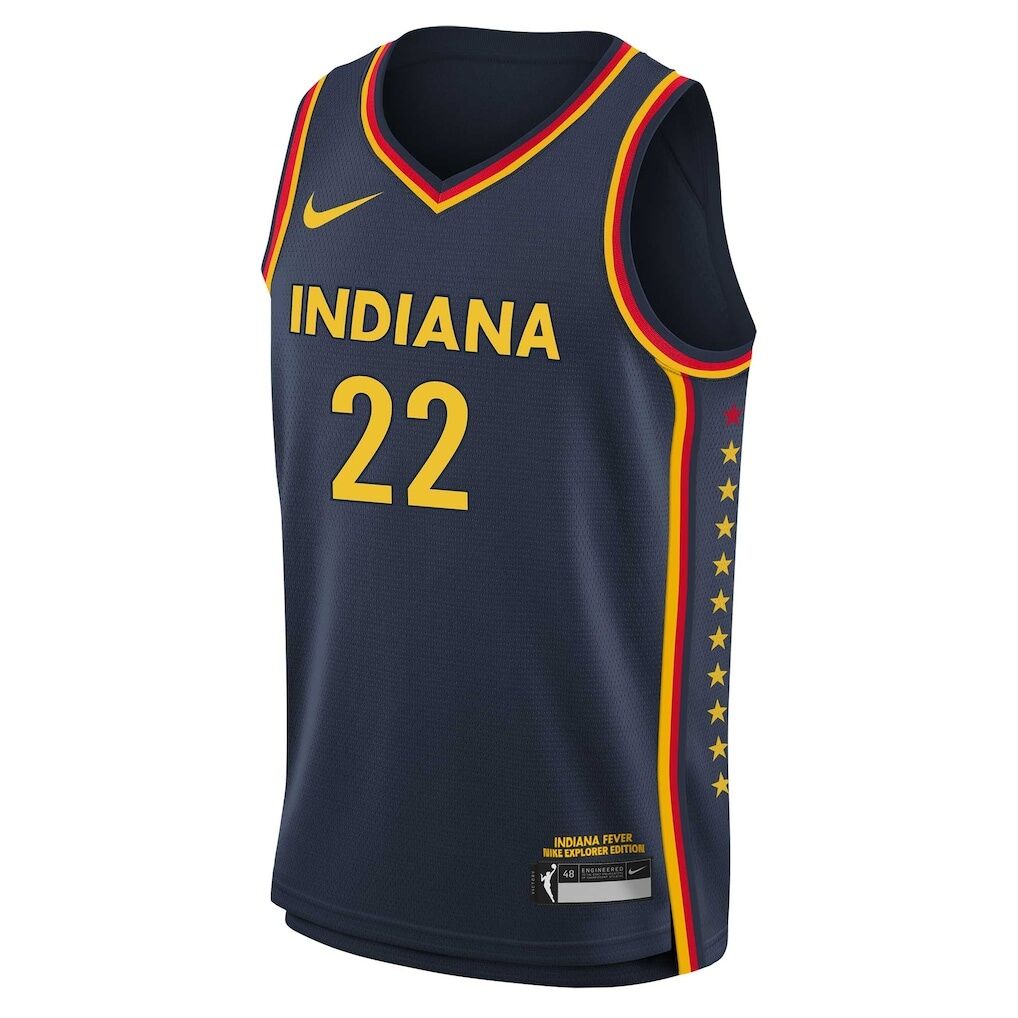 Caitlin Clark Indiana Fever Nike Youth 2024 WNBA Draft Explorer Edition Victory Player Jersey