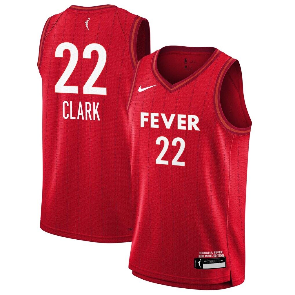 Caitlin Clark Indiana Fever Nike Youth 2024 WNBA Draft Rebel Edition Victory Player Jersey