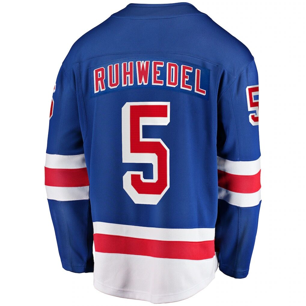 Chad Ruhwedel New York Rangers Fashion7 Home Premier Breakaway Player Jersey