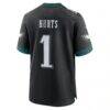 Jalen Hurts Philadelphia Eagles Nike Alternate Game Jersey - Black - Detail View