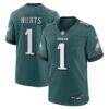 Jalen Hurts Philadelphia Eagles Nike Team Game Jersey - - Front View