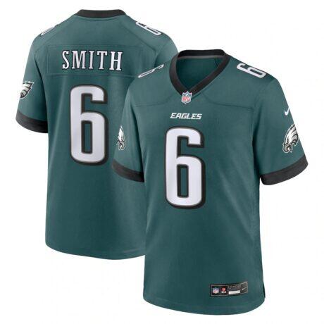DeVonta Smith Philadelphia Eagles Nike Team Game Jersey - Midnight Green - Front View