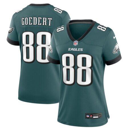 Dallas Goedert Philadelphia Eagles Nike Women's Team Game Jersey - Midnight Green - Front View