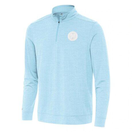 Atlanta United FC Antigua Bright Quarter-Zip Top - - Front View