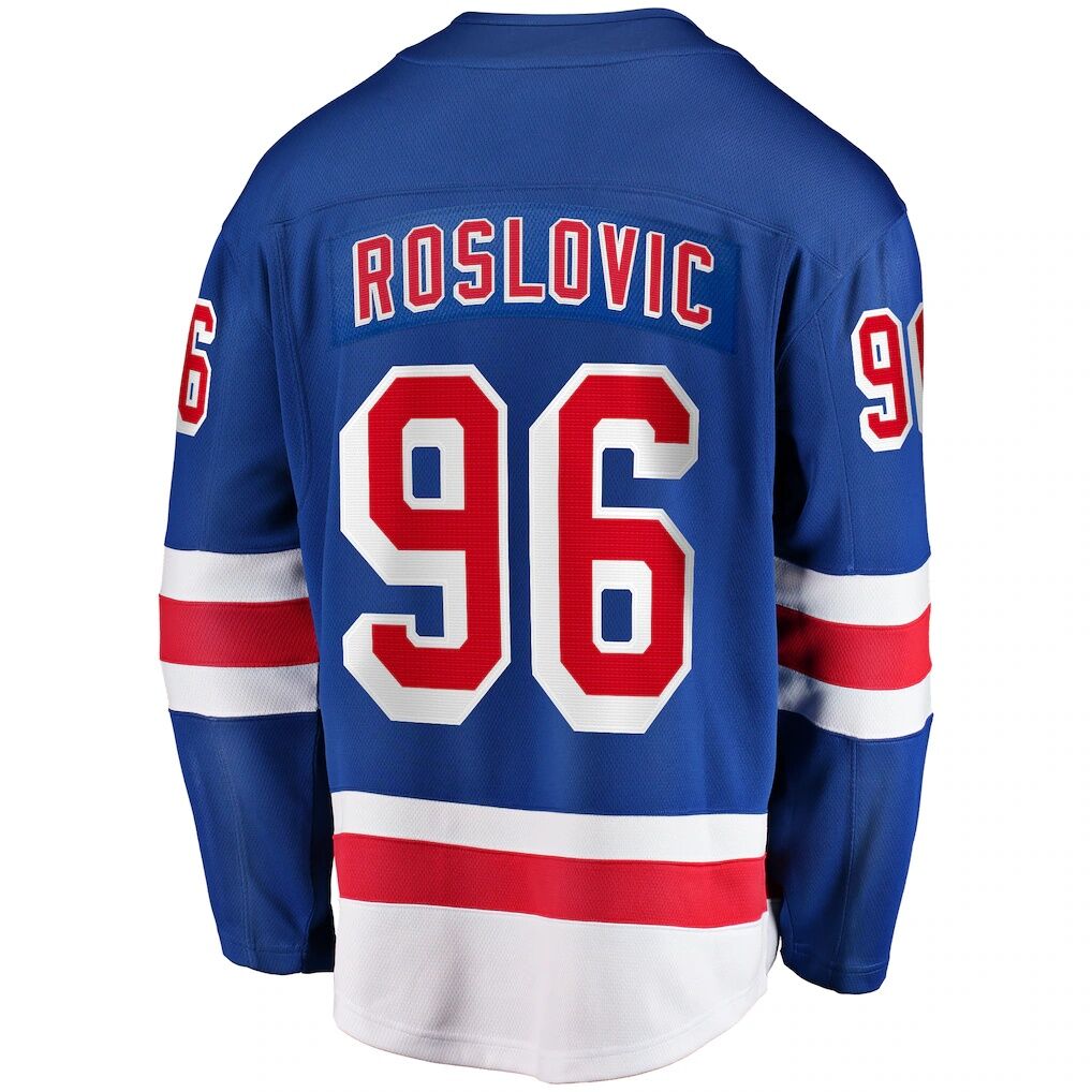 Jack Roslovic New York Rangers Fashion7 Home Premier Breakaway Player Jersey