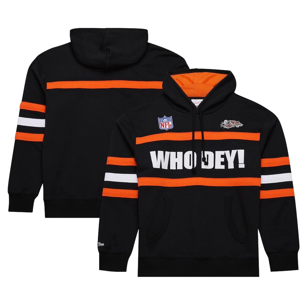 Cincinnati Bengals Vintage Logo Head Coach Fleece Pullover Hoodie