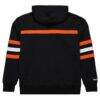 Cincinnati Bengals Vintage Logo Head Coach Fleece Pullover Hoodie - Black - Side View