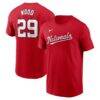 James Wood Washington Nationals Nike Fuse Name & Number T-Shirt - Red - Front View