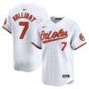 Jackson Holliday Baltimore Orioles Nike Home Limited Player Jersey - White - Front View