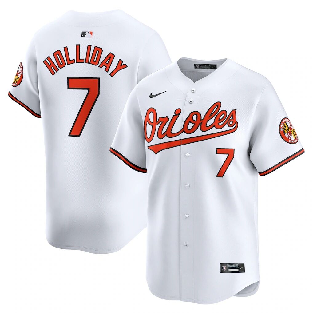 Jackson Holliday Baltimore Orioles Nike Home Limited Player Jersey