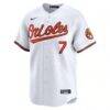 Jackson Holliday Baltimore Orioles Nike Home Limited Player Jersey - White - Side View