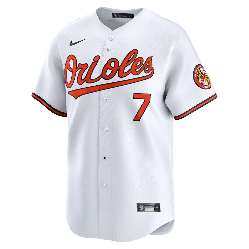 Jackson Holliday Baltimore Orioles Nike Home Limited Player Jersey