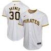 Paul Skenes Pittsburgh Pirates Nike Youth Home Player Game Jersey - White - Front View