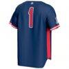 #1 Arizona Wildcats GameDay Greats Youth Lightweight Baseball Fashion Jersey - Navy - Detail View