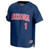 #1 Arizona Wildcats GameDay Greats Lightweight Baseball Fashion Jersey - Navy - Side View