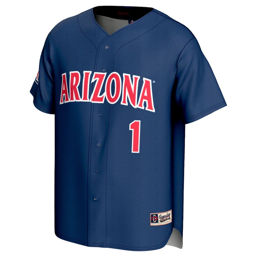 #1 Arizona Wildcats GameDay Greats Lightweight Baseball Fashion Jersey