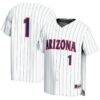 #1 Arizona Wildcats GameDay Greats Youth Lightweight Baseball Fashion Jersey - White - Front View