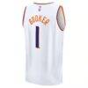 Devin Booker Phoenix Suns Fashion7 Youth Fast Break Replica Player Jersey - White - Detail View