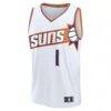 Devin Booker Phoenix Suns Fashion7 Youth Fast Break Replica Player Jersey - White - Side View