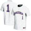 #1 Arizona Wildcats GameDay Greats Youth Lightweight Softball Fashion Jersey - White - Front View