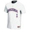 #1 Arizona Wildcats GameDay Greats Youth Lightweight Softball Fashion Jersey - White - Side View