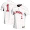 #1 Alabama Crimson Tide GameDay Greats Youth Lightweight Softball Fashion Jersey - White - Front View