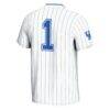 #1 Kentucky Wildcats GameDay Greats Youth Lightweight Softball Fashion Jersey - White - Detail View