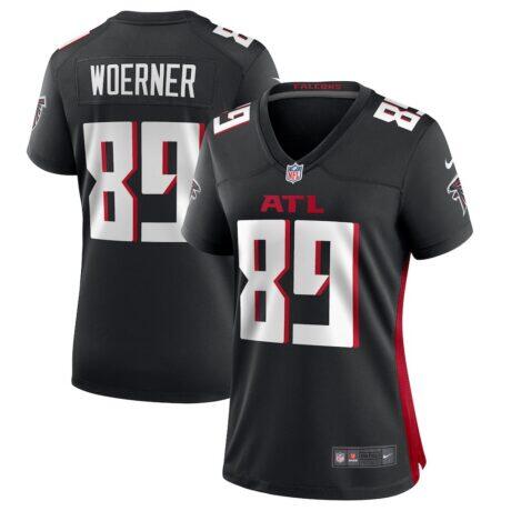 Charlie Woerner Atlanta Falcons Nike Women's Game Jersey - Black - Front View