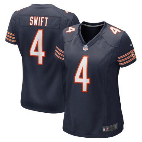 D'Andre Swift Chicago Bears Nike Women's Game Jersey - Navy - Front View