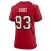 Eric Banks Tampa Bay Buccaneers Nike Women's Game Jersey - Red - Detail View