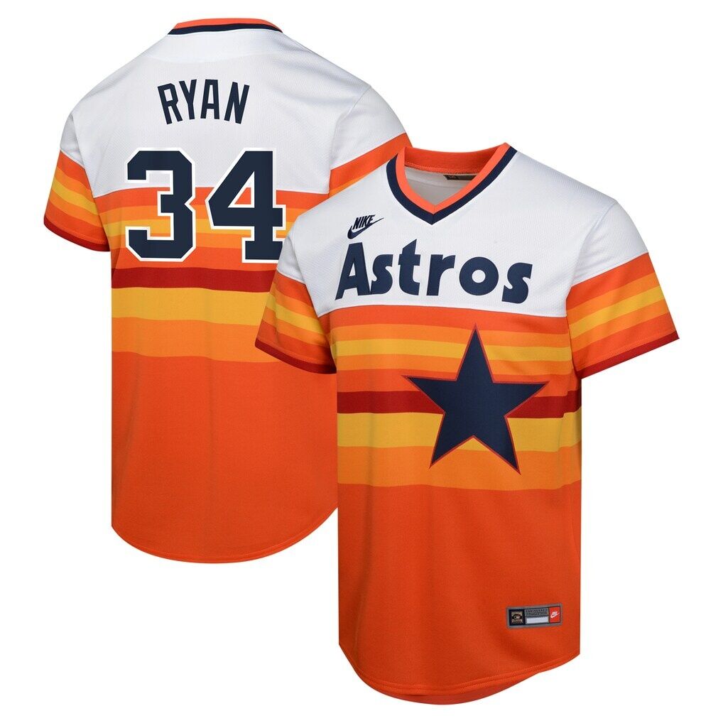 Nolan Ryan Houston Astros Nike Youth Cooperstown Collection Limited Player Jersey