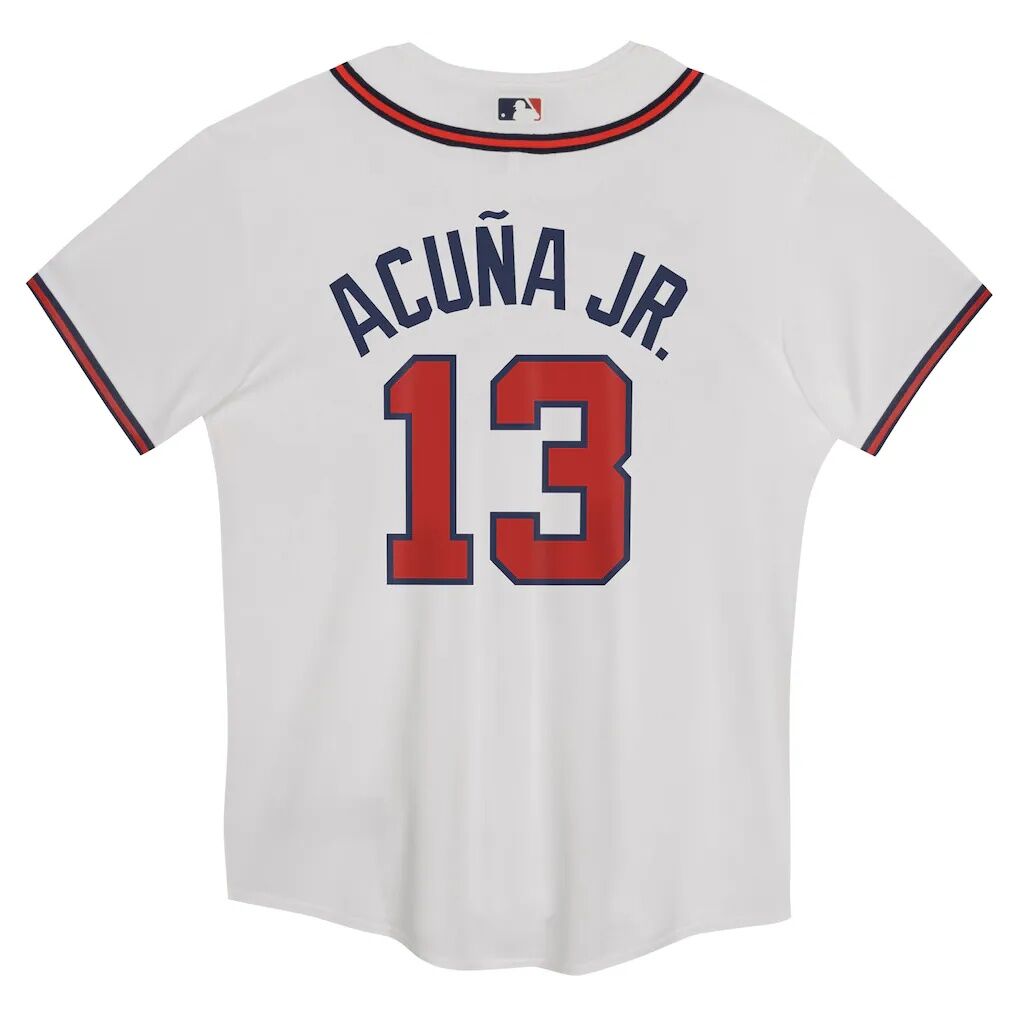Ronald Acuña Jr. Atlanta Braves Nike Preschool Home Game Jersey