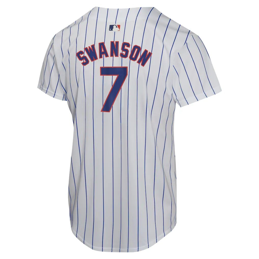 Dansby Swanson Chicago Cubs Nike Youth Home Game Player Jersey
