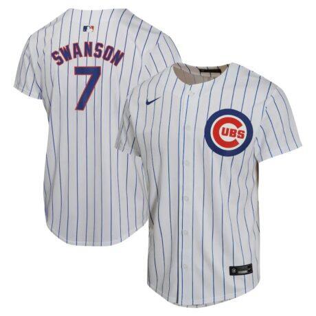 Dansby Swanson Chicago Cubs Nike Youth Home Game Player Jersey