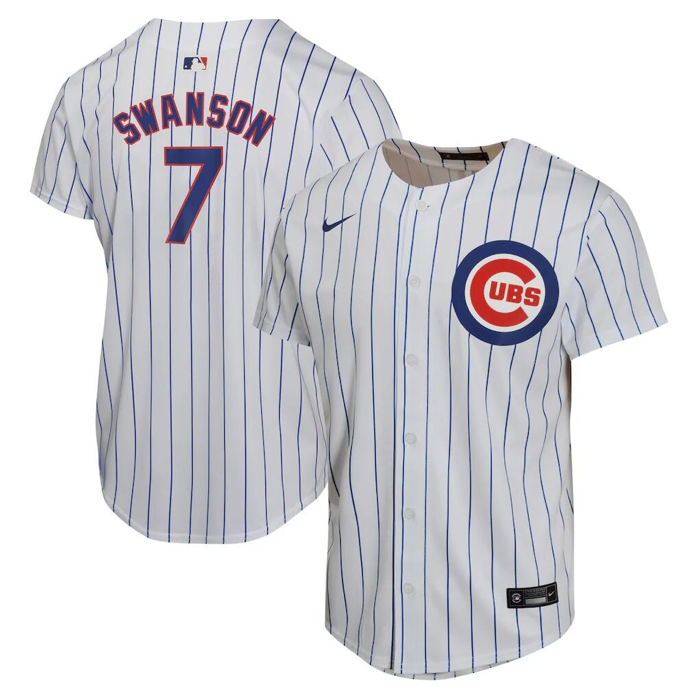 Dansby Swanson Chicago Cubs Nike Youth Home Game Player Jersey
