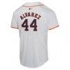 Yordan Alvarez Houston Astros Nike Youth Home Game Player Jersey - White - Detail View