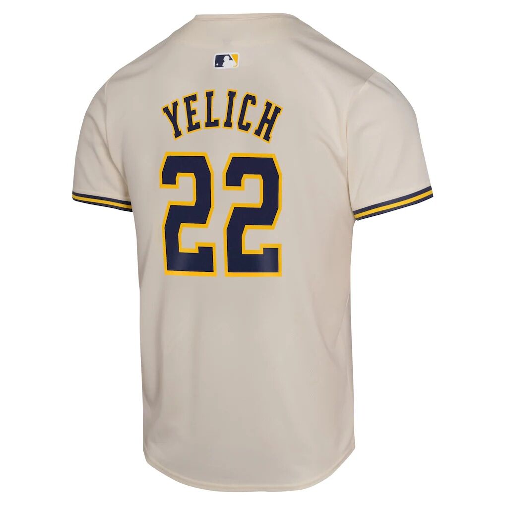 Christian Yelich Milwaukee Brewers Nike Youth Home Game Player Jersey