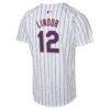 Francisco Lindor New York Mets Nike Youth Home Game Player Jersey - White - Detail View