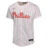 Nick Castellanos Philadelphia Phillies Nike Youth Home Game Player Jersey - White - Side View