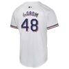 Jacob deGrom Texas Rangers Nike Youth Home Game Player Jersey - White - Detail View