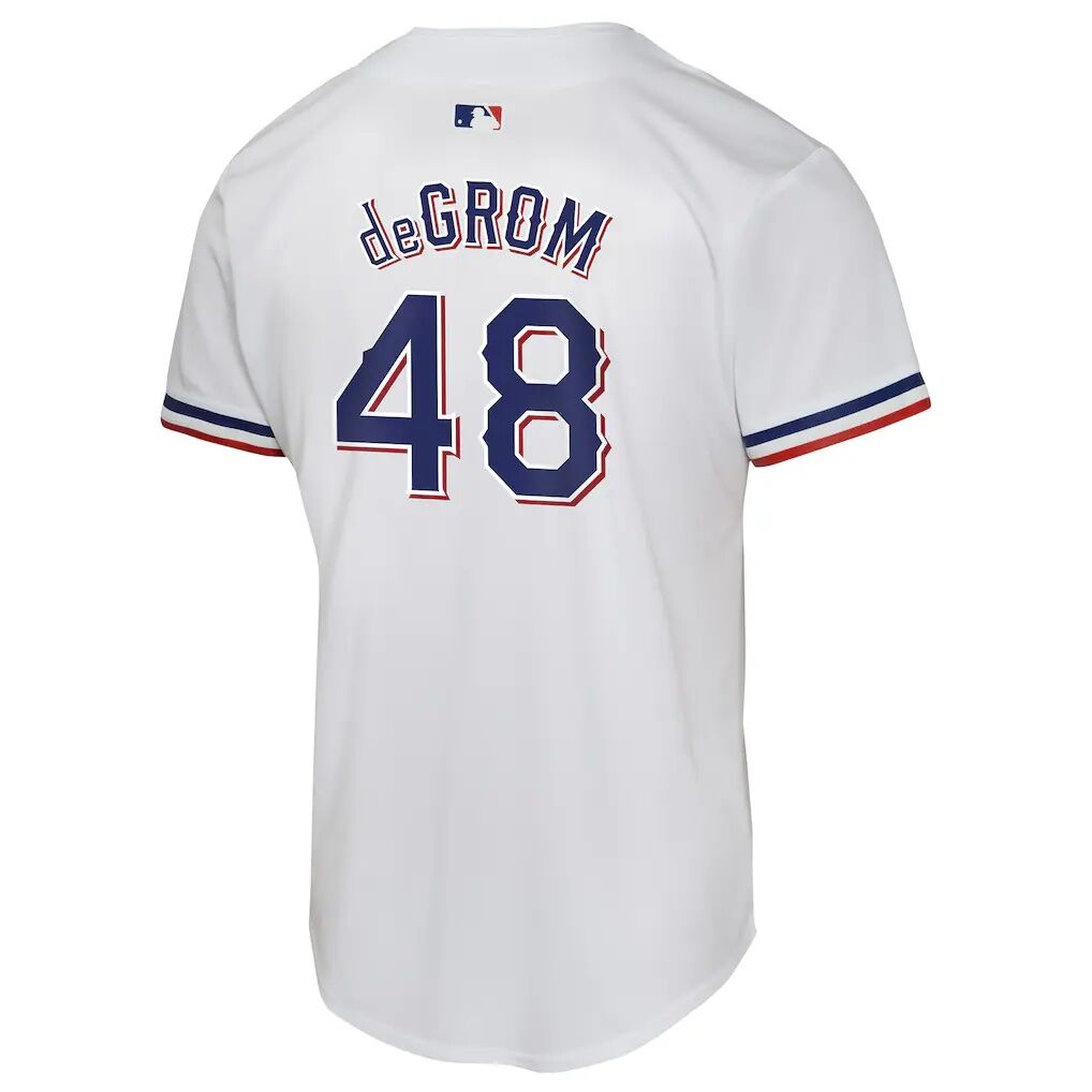 Jacob deGrom Texas Rangers Nike Youth Home Game Player Jersey