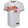 Adley Rutschman Baltimore Orioles Nike Youth Home Game Player Jersey - White - Side View