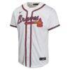 Austin Riley Atlanta Braves Nike Youth Home Game Player Jersey - White - Back View