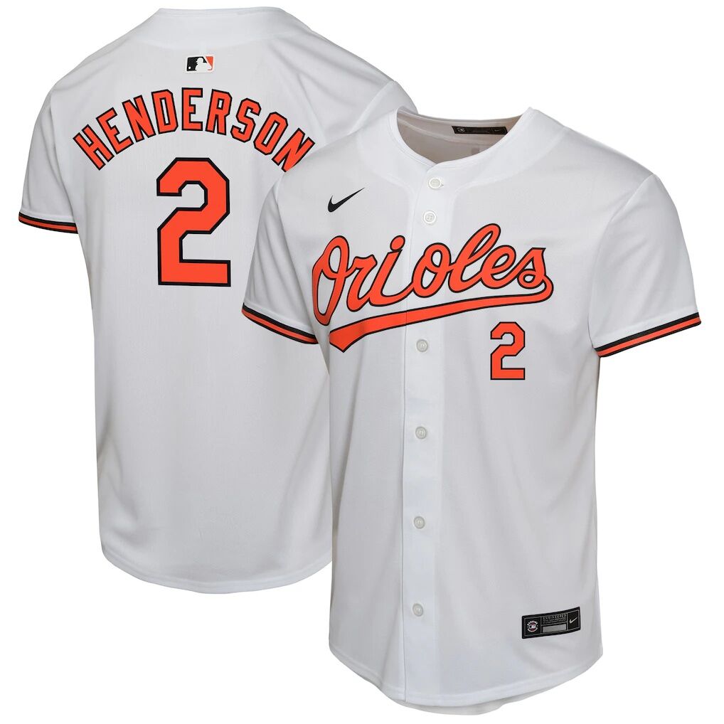 Gunnar Henderson Baltimore Orioles Nike Youth Home Game Player Jersey