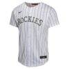 Kris Bryant Colorado Rockies Nike Youth Home Game Player Jersey - White - Side View