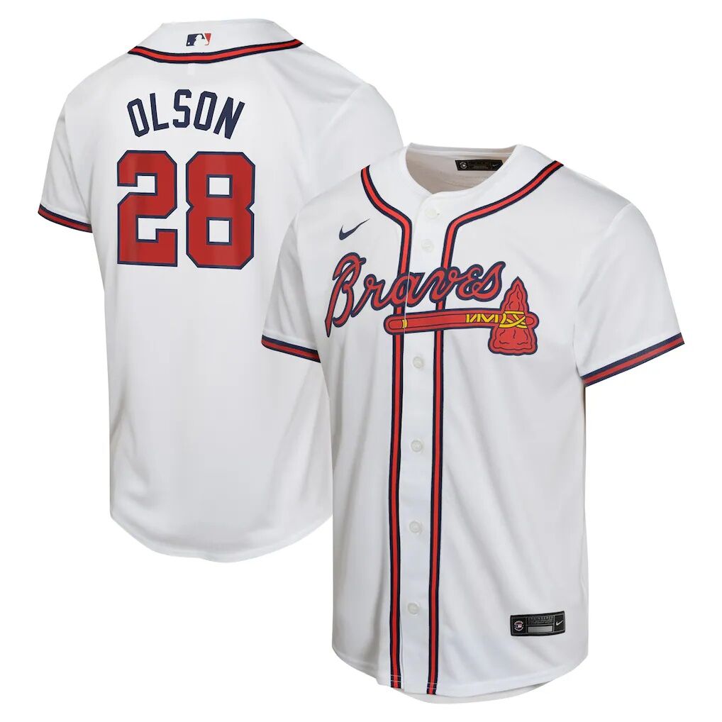 Matt Olson Atlanta Braves Nike Youth Home Game Player Jersey