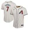 Corbin Carroll Arizona Diamondbacks Nike Youth Home Game Player Jersey - White - Front View